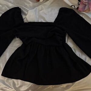 Elegant Black Off-Shoulder Top